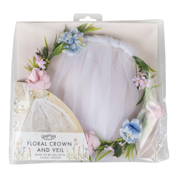 Kopfband - 1 Headband - Floral Bride To Be