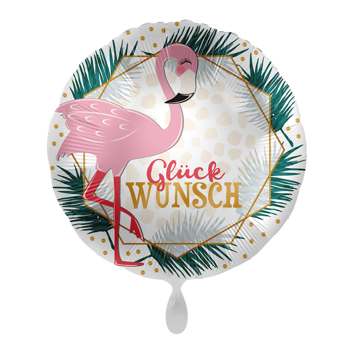 Ballon - Glückwunsch Flamingo