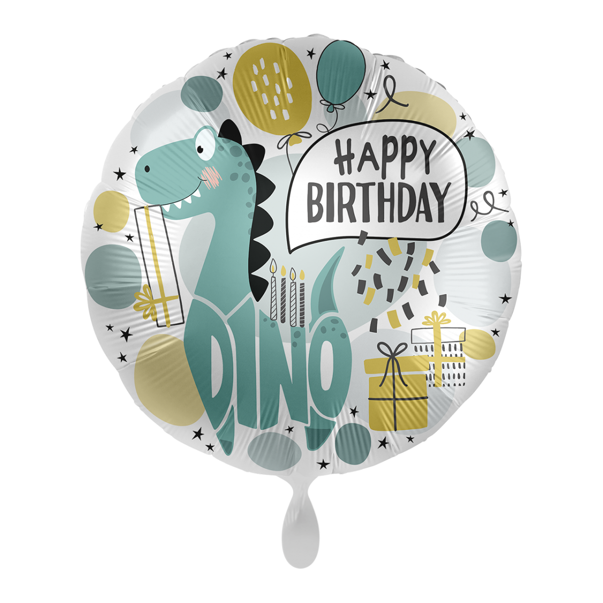 Geburtstagsballon - 1 Ballon Cool Dino - Happy Birthday