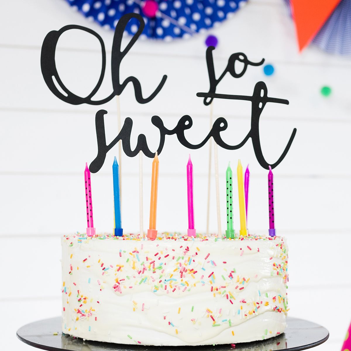 PARTYDECO GEBURTSTAGSKERZEN FARB-MIX 6 STÜCK