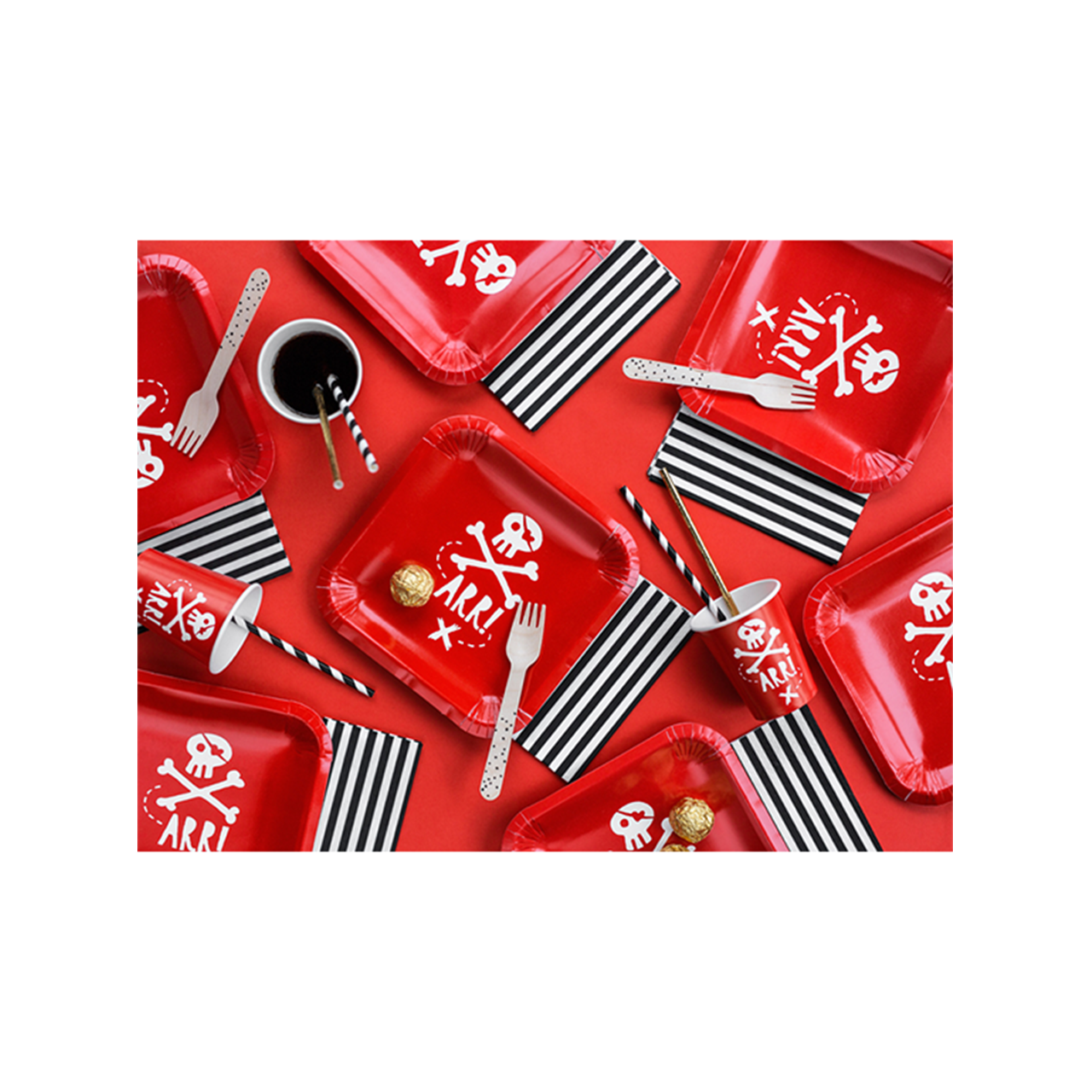 10 Papierstrohhalme - Mix - Schwarz