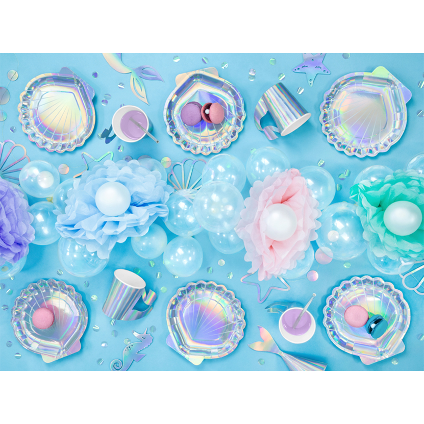 6 Pappteller Trend - Ø 18cm - Mermaid Seashell