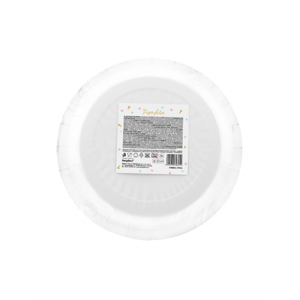 6 Pappteller Trend - Ø 23cm - Boy or Girl