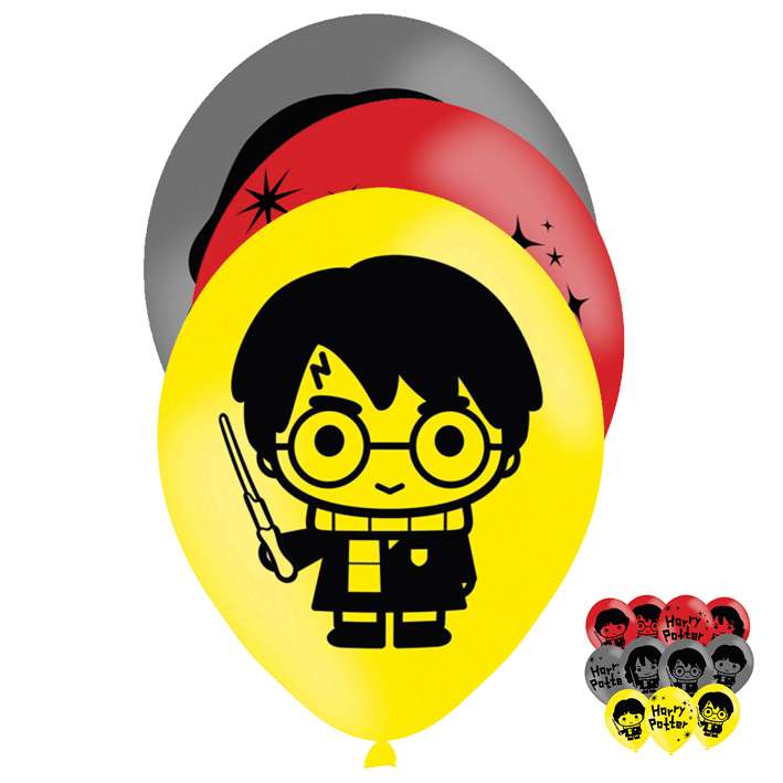  6 Motivballons - Ø 27,5cm - Harry Potter