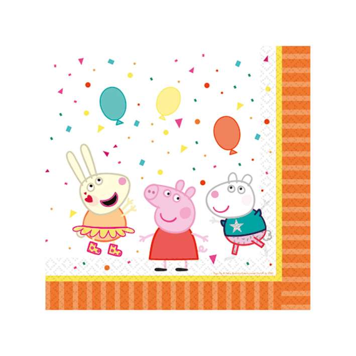 16 Servietten - 33cm - Peppa Pig