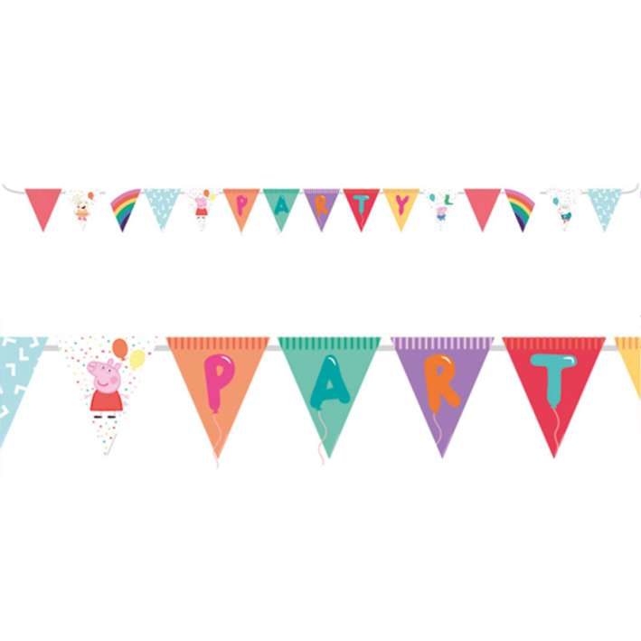  1 Wimpelkette - Peppa Pig