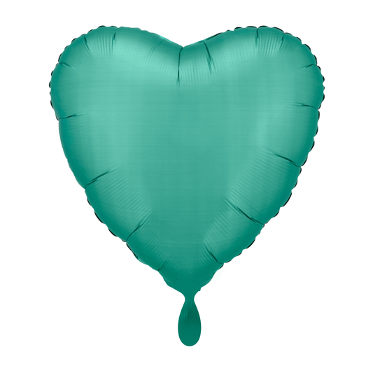 Balloon - Herz - Silk Lustre - Jade Green