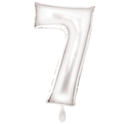 Balloon XXL - Zahl 0-9 - Silk Lustre Weiß