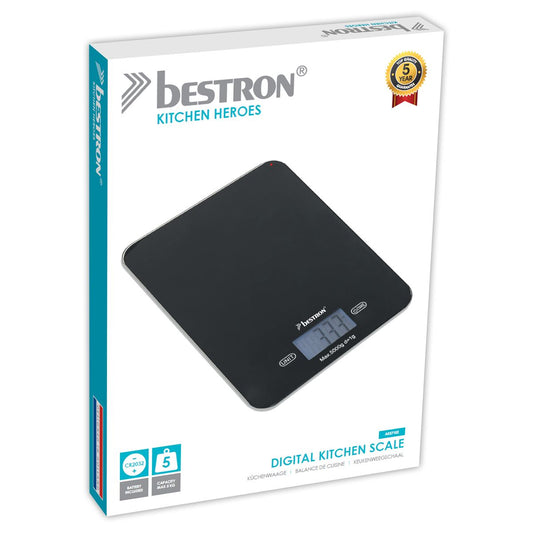 Bestron digitale Küchenwaage schwarz