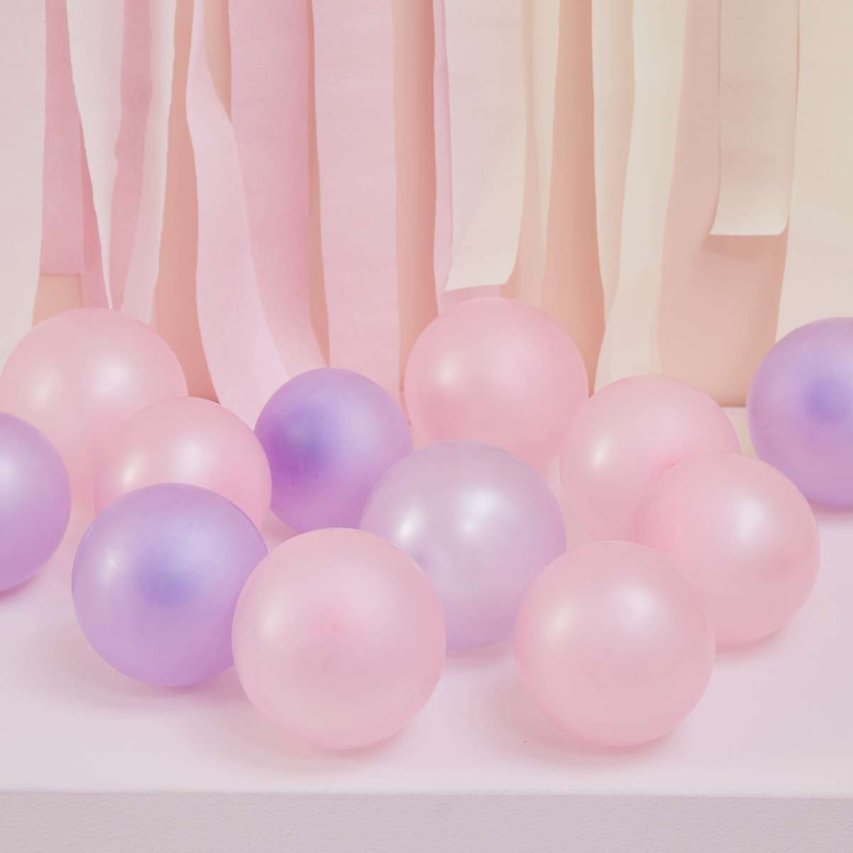  40 Balloon Pack - 5 Inch - Pink and Lilac Pearl