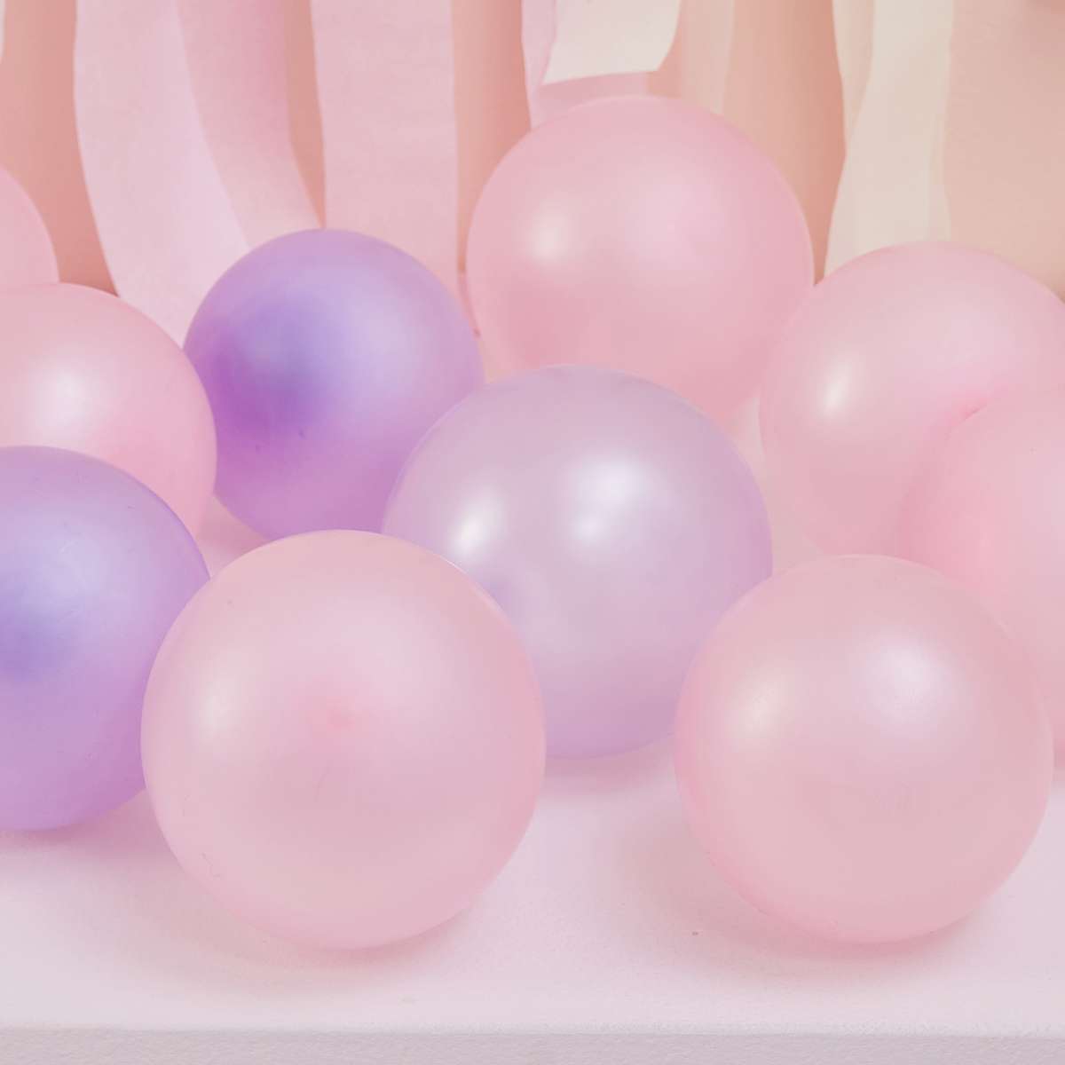  40 Balloon Pack - 5 Inch - Pink and Lilac Pearl
