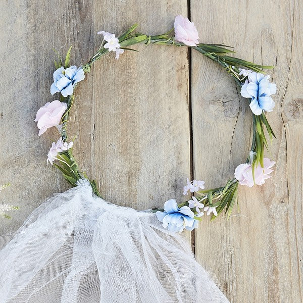 Kopfband - 1 Headband - Floral Bride To Be