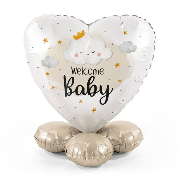 Dekoballon Babyparty - 1 Balloon Bouquet - Little Cloud - Welcome Baby
