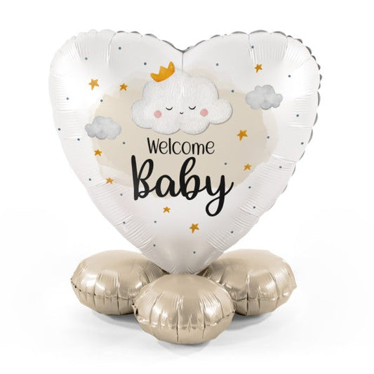 Dekoballon Babyparty - 1 Balloon Bouquet - Little Cloud - Welcome Baby
