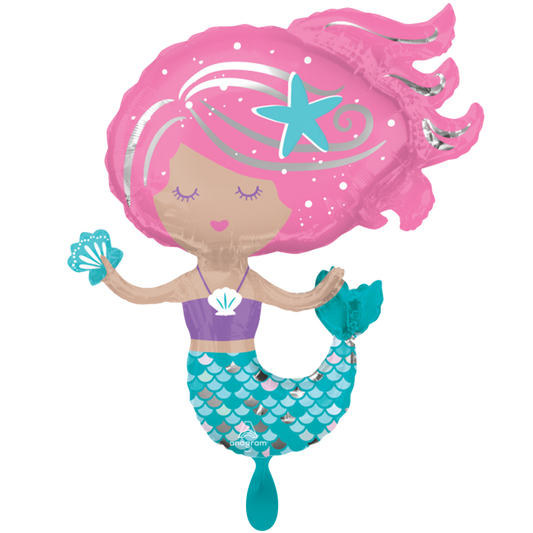 Dekoballon Meerjungfrau - 1 Balloon XXL - Shimmering Mermaid