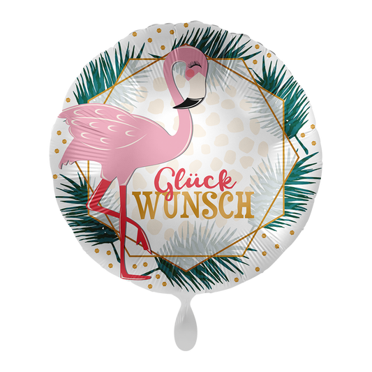 Ballon - Glückwunsch Flamingo