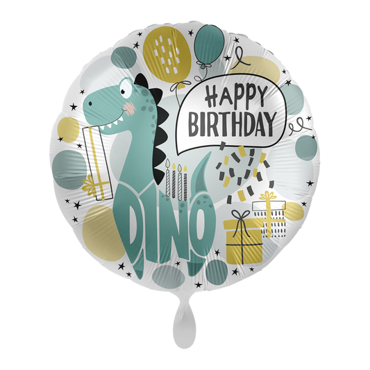 Geburtstagsballon - 1 Ballon Cool Dino - Happy Birthday