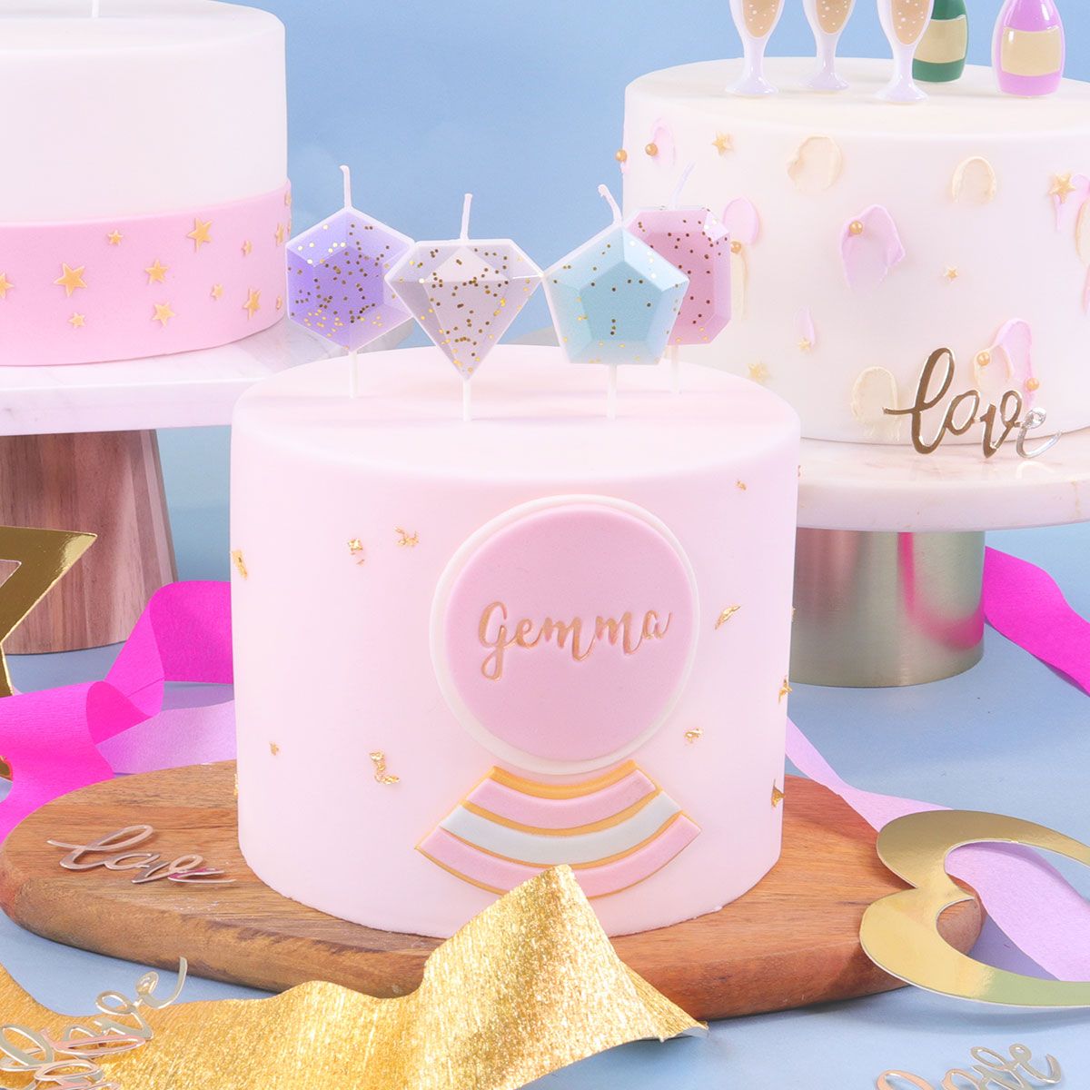 PME-KERZEN - EDELSTEINE SET/4