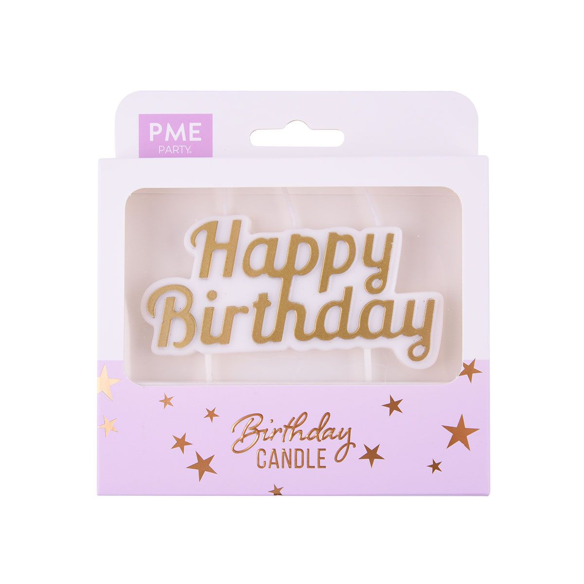 PME KERZENTOPPER - HAPPY BIRTHDAY GOLD