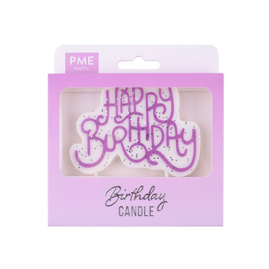 PME CANDLE TOPPER - ROSA FUNKELNDE GEBURTSTAGSKERZE