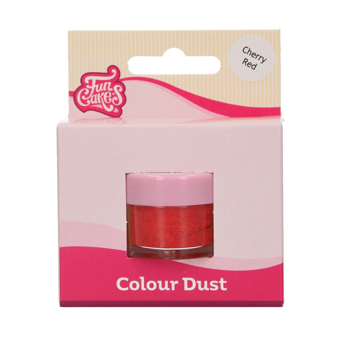 FUNCAKES COLOUR DUST CHERRY RED