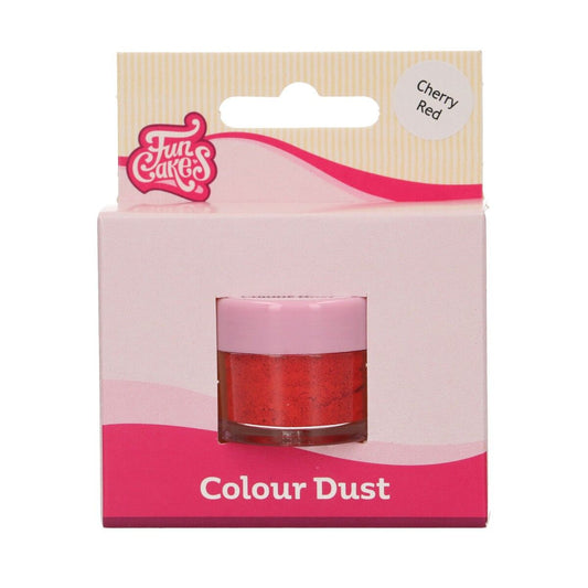 FUNCAKES COLOUR DUST CHERRY RED