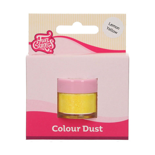 FUNCAKES COLOUR DUST LEMON YELLOW