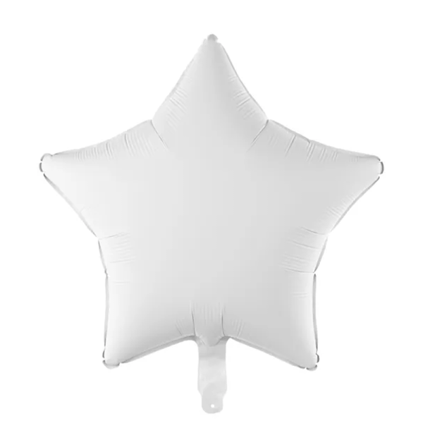 Dekoballon Stern - 1 Balloon - Star White