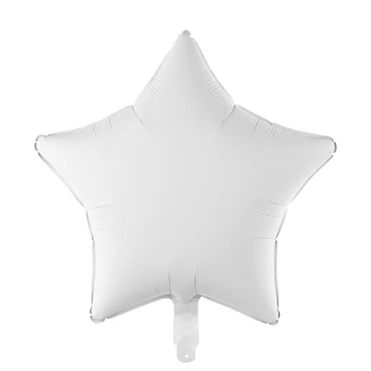 Dekoballon Stern - 1 Balloon - Star White