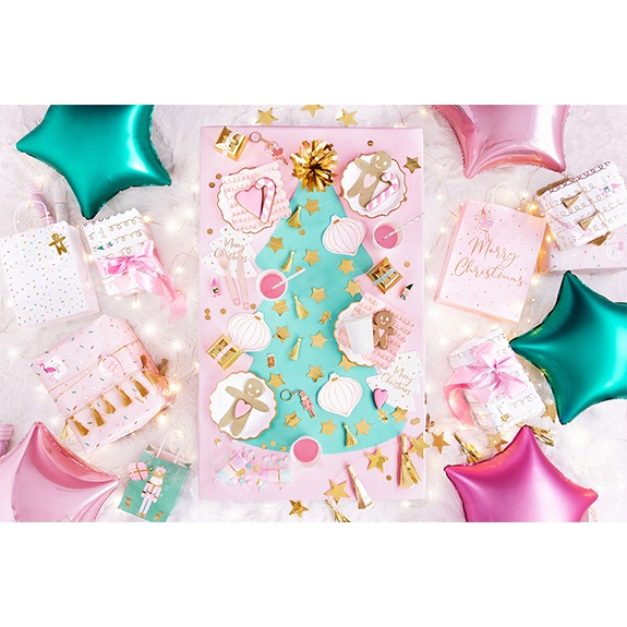 Dekoballon Stern Pink Schimmernd - 1 Ballon in Sternform