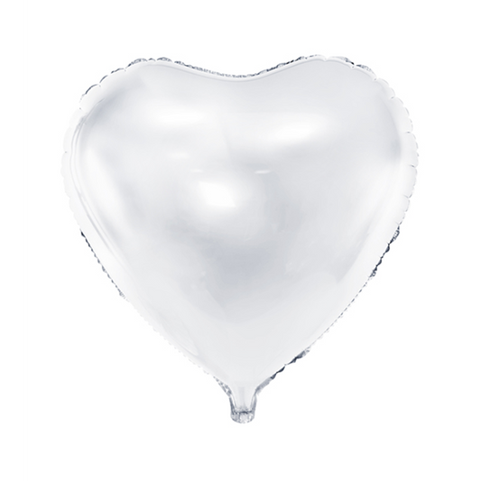 Ballon - Herz - Weiß