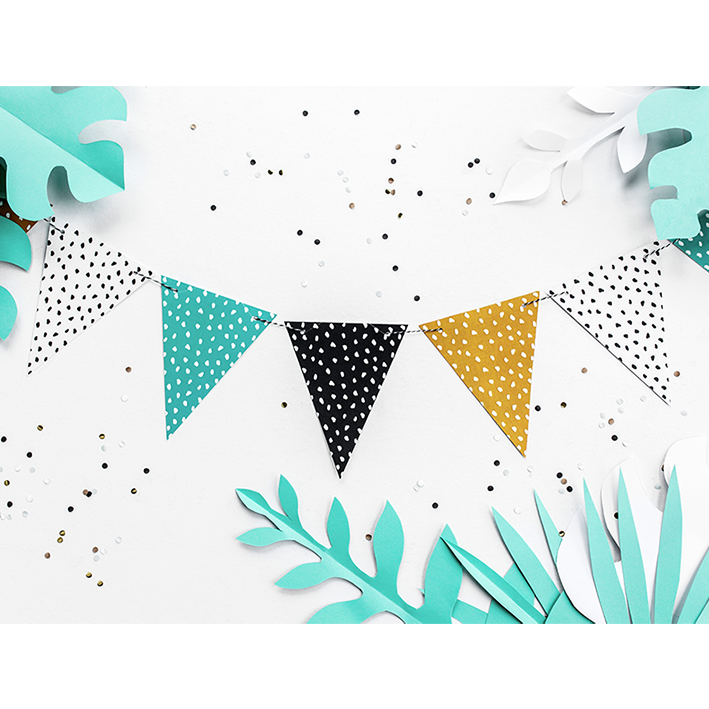  1 Wimpelgirlande - 1,3m - Dinosaurs