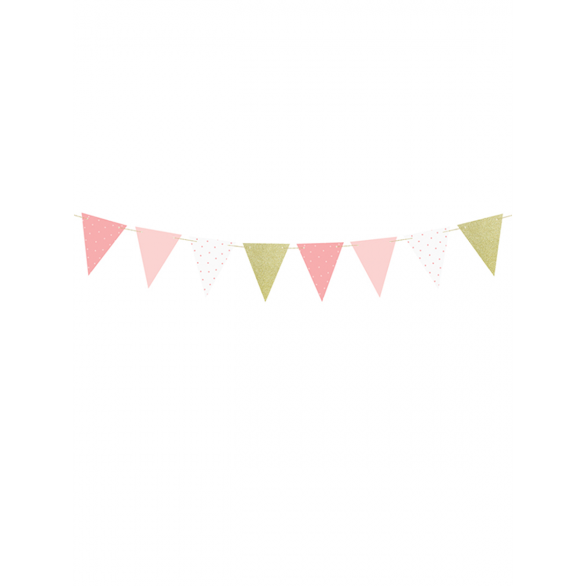 1 Wimpelgirlande - 1,3m - Girls Motion