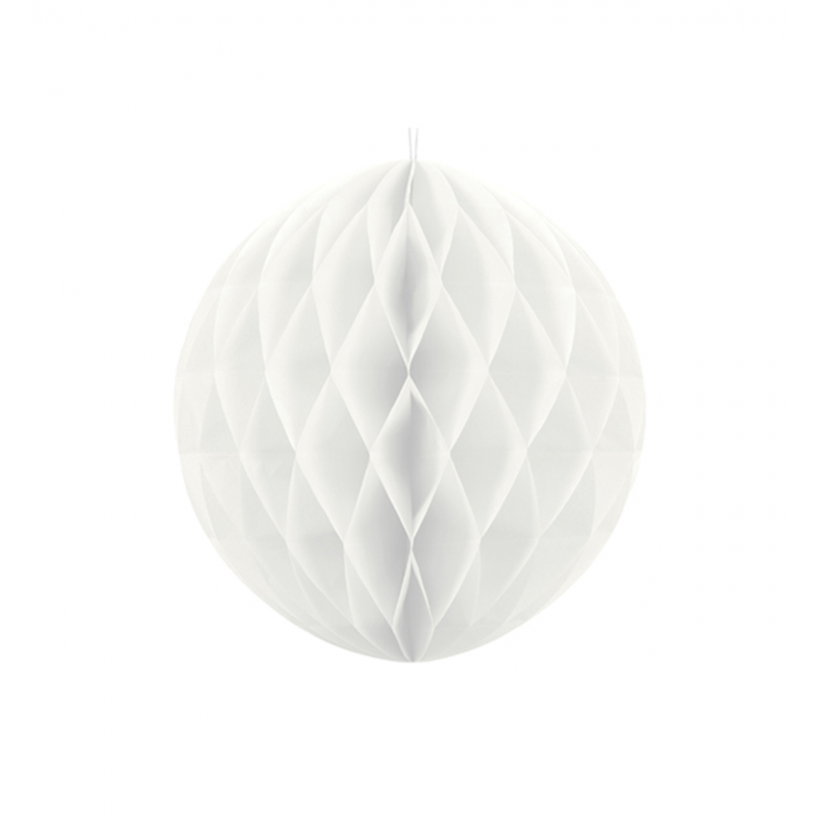 Partydeko - 1 Wabenball XXL - Ø 30cm - Weiß