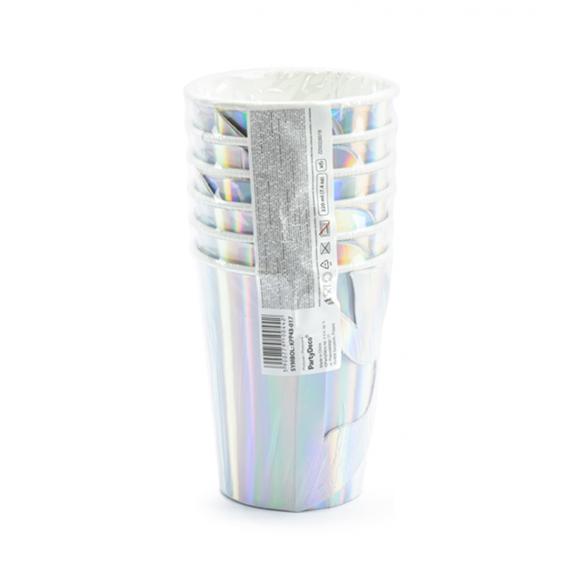 6 Pappbecher Trend - 220ml - Mermaid