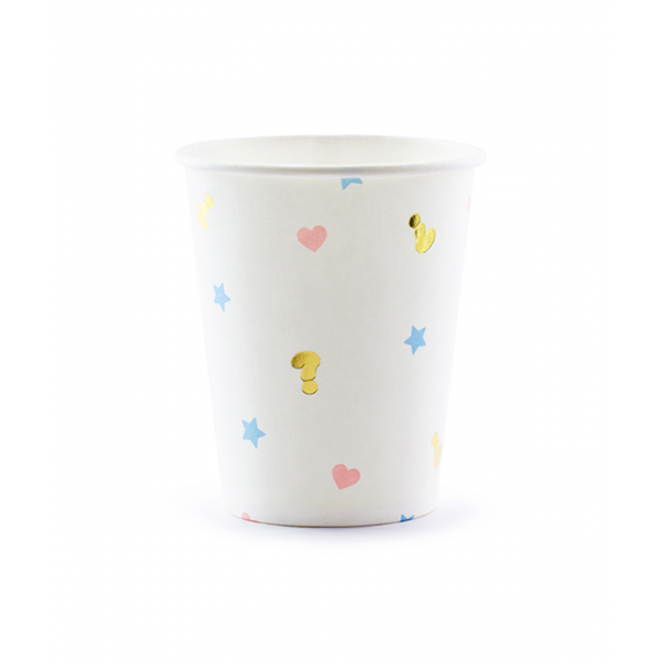 6 Pappbecher Trend - 200ml - Boy or Girl