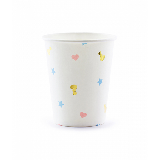 6 Pappbecher Trend - 200ml - Boy or Girl