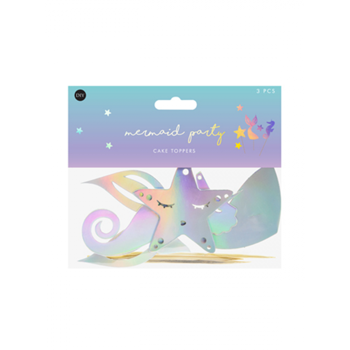 3 Cake Topper - Mermaid