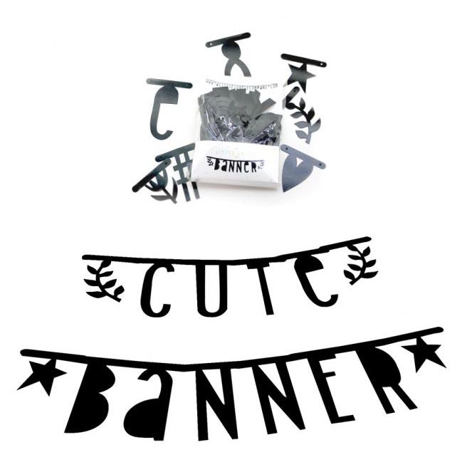 ALLC Letter Banner Schwarz Set/147