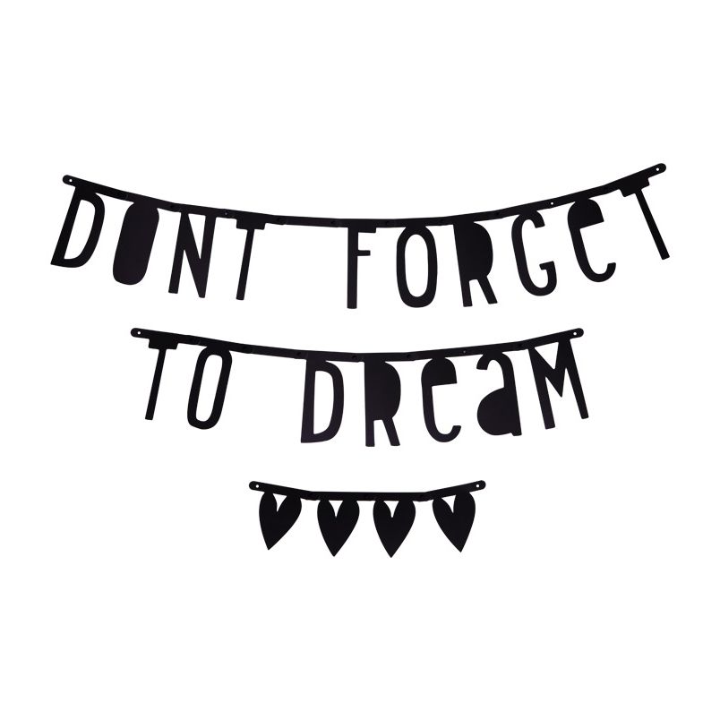 ALLC Letter Banner Schwarz Set/147