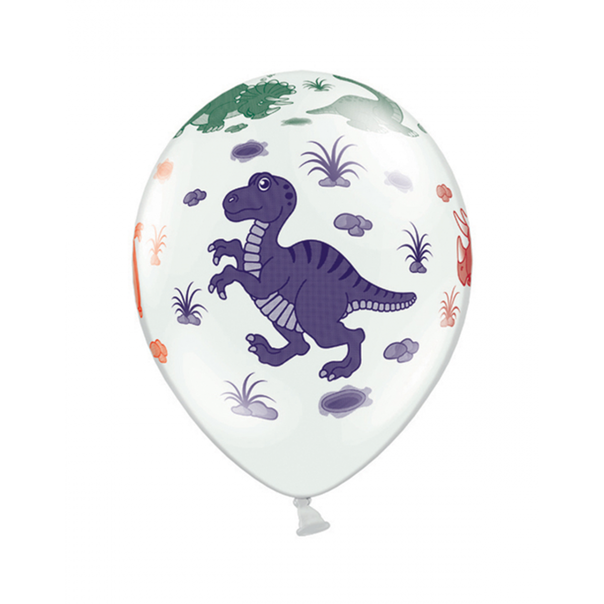  6 Motivballons - Ø 30cm - Dinosaurier