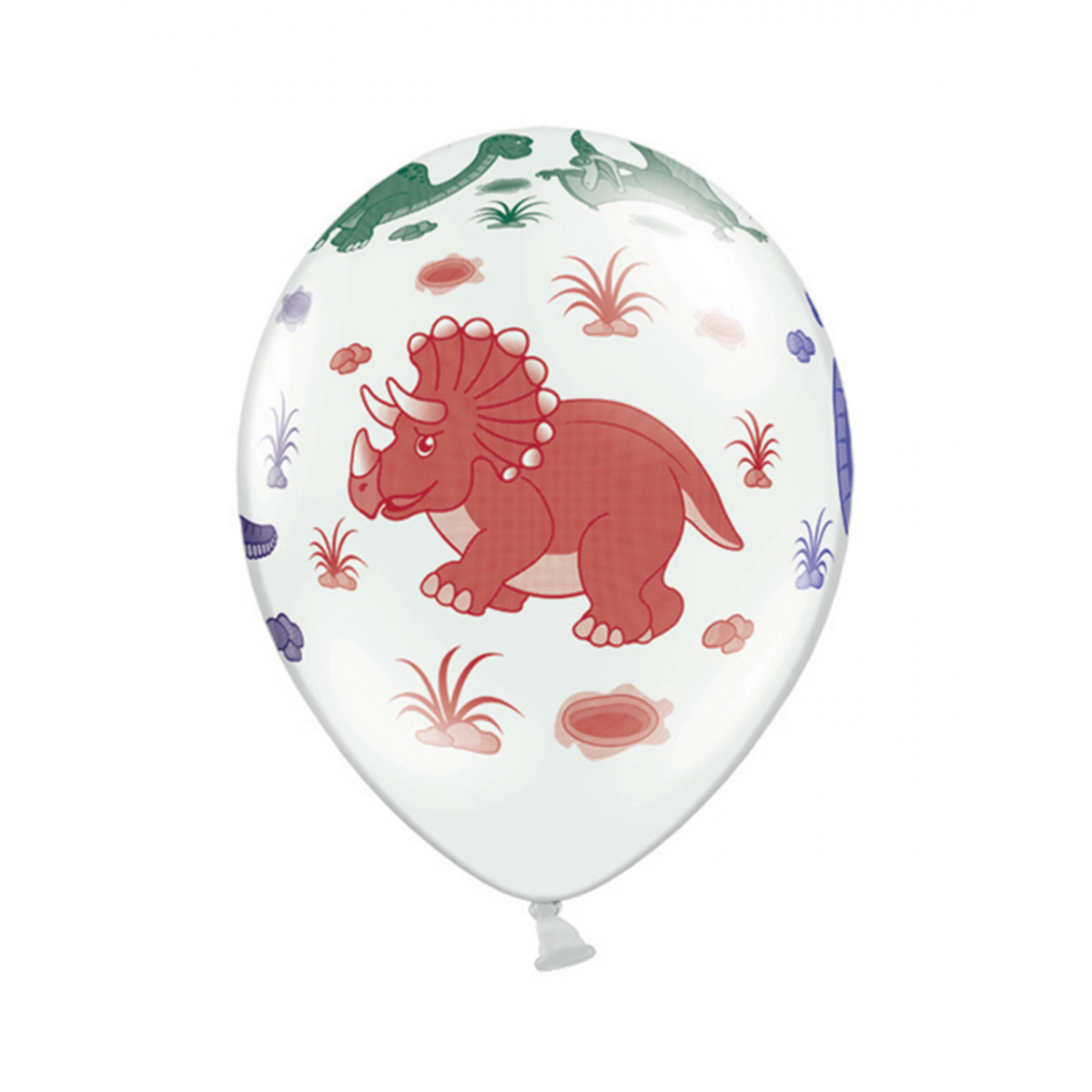  6 Motivballons - Ø 30cm - Dinosaurier