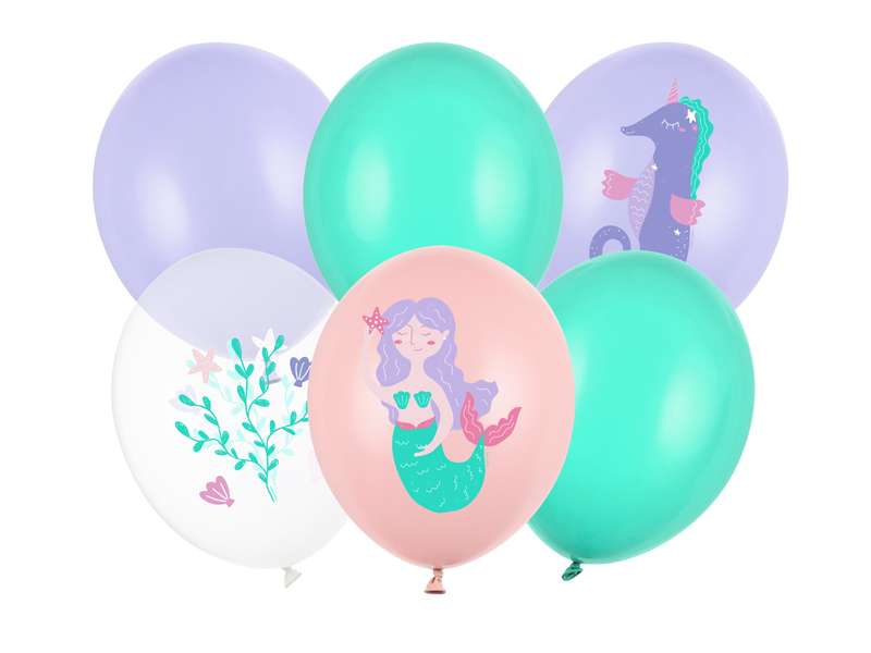 6 Motivballons - Ø 30cm - SET - Sea World