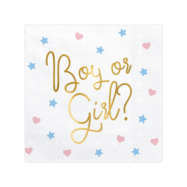 20 Servietten Trend - 33cm - Boy or Girl