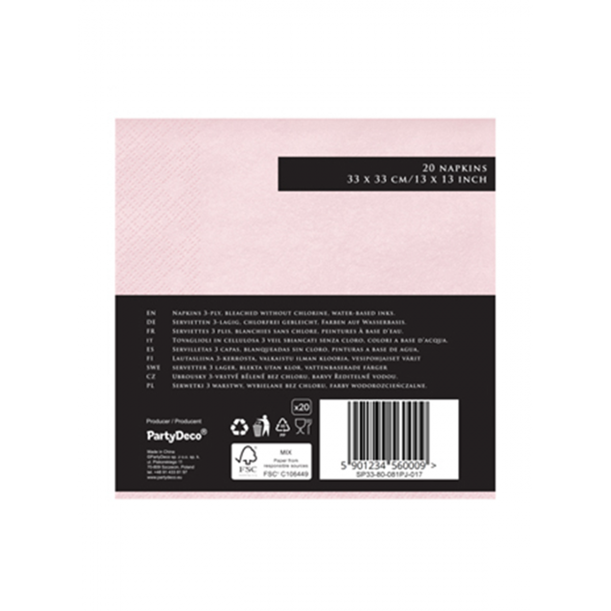 20 Servietten Trend - 33cm - Happy Birthday Shine