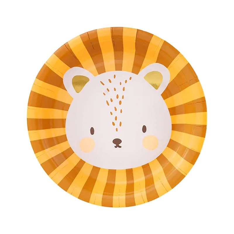 6 Pappteller Trend - Ø 18cm - Leo